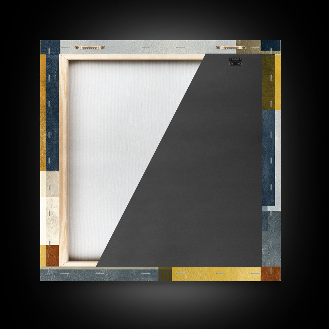 Modern Geometric Composition for Living Spaces Canvas Print, Wall Art, Home Decor, Living Room Decor, Abstract Art, WAL-1x1-4