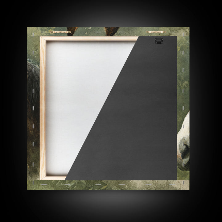 Wild Horse Portrait Canvas Print, Wall Art, Minimalist Decor, Living Room Decor, Fine Art, Wall Art Prints, Mid Century Modern, WAL-1x1-85