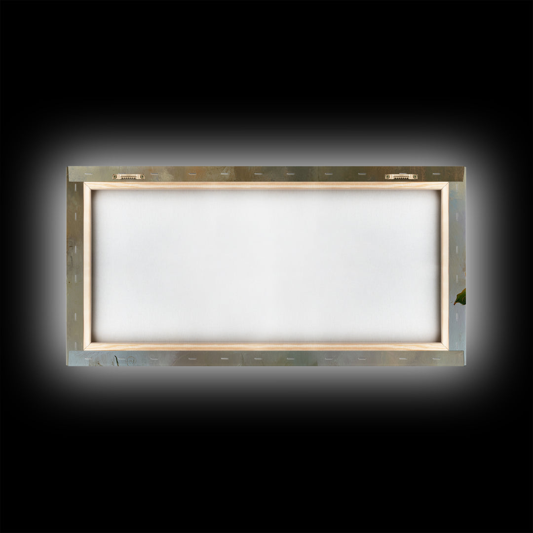 Soft Floral Oil Painting Framed Canvas Print, Wall Art, Printable Wall Art, Living Room Decor, Oil Painting, WAL-2x1-25