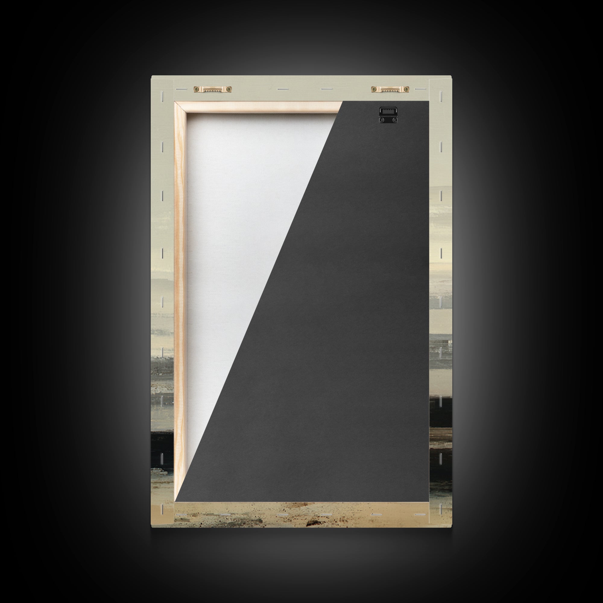Luxury Neutral Plaster Texture Abstract Framed Canvas Print, Wall Art, Mid Century Modern, Living Room Decor, Fine Art, WAL-2x3-47