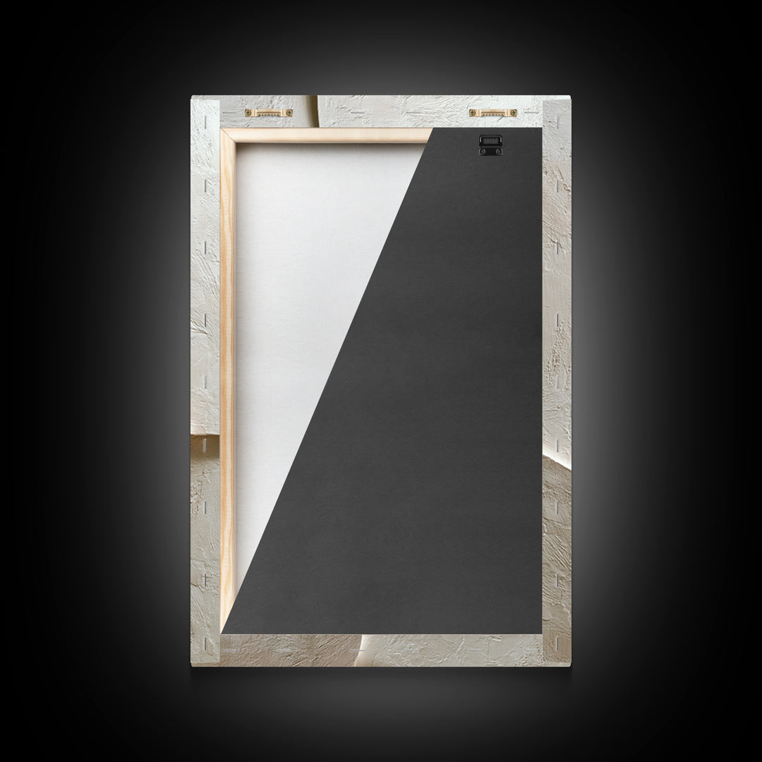 Luxury Neutral Plaster Texture Abstract Canvas Print, Wall Art, Art Deco, Living Room Decor, Fine Art, Abstract Wall Art, WAL-2x3-71