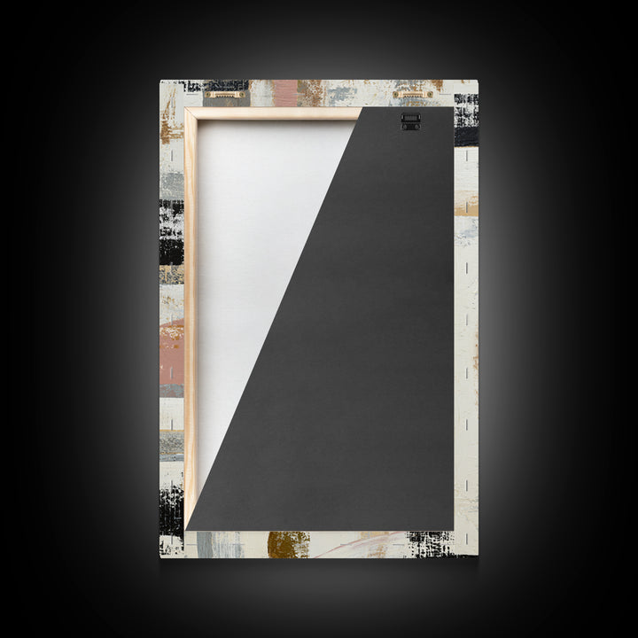 Statement Abstract with Bold Layered Brushwork Canvas Print, Wall Art, Framed Wall Art, Living Room Decor, Fine Art, WAL-2x3-81