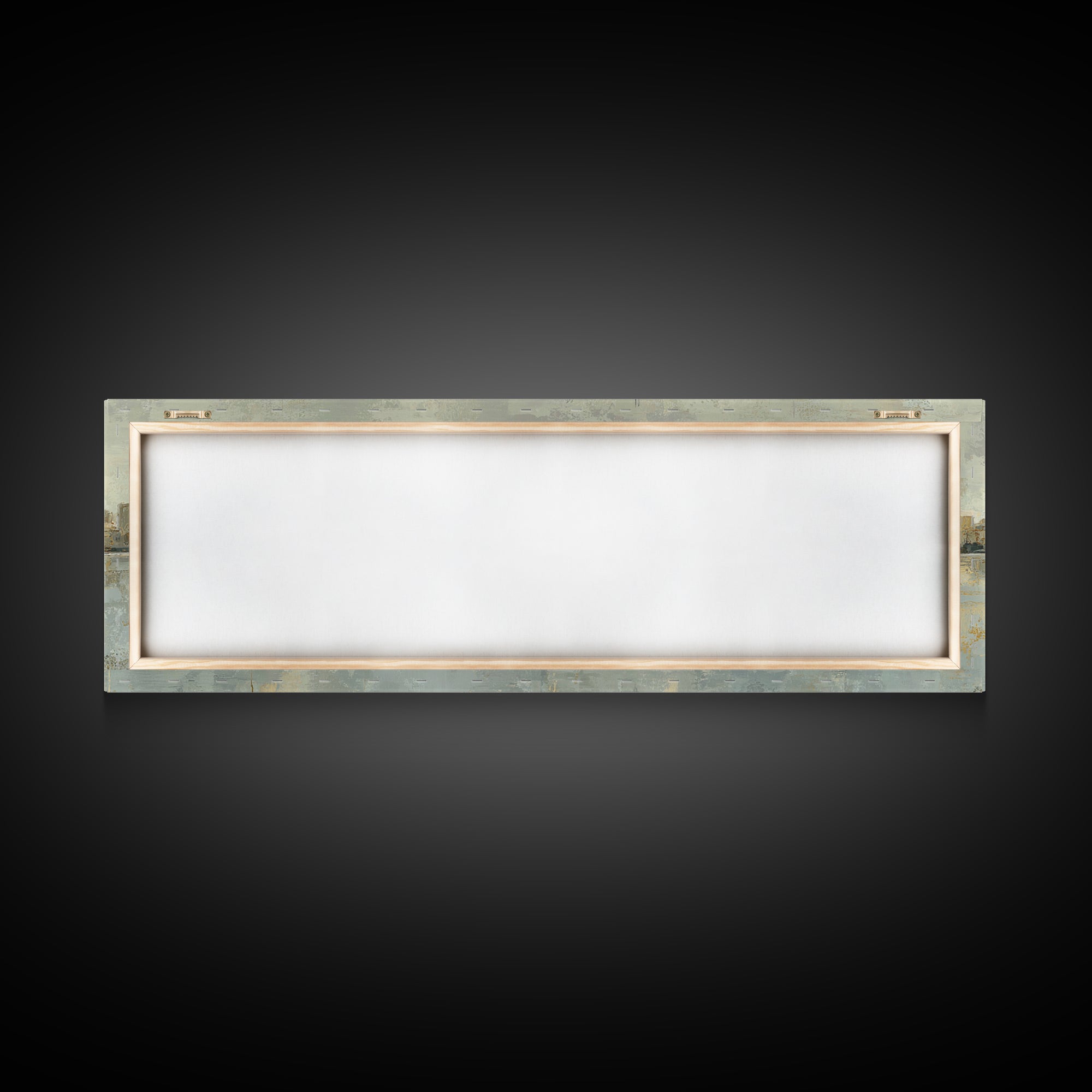 Urban Skyline in Muted Evening Color Framed Canvas Print, Wall Art, Art Deco, Living Room Decor, Fine Art, Abstract Wall Art, WAL-3x1-58
