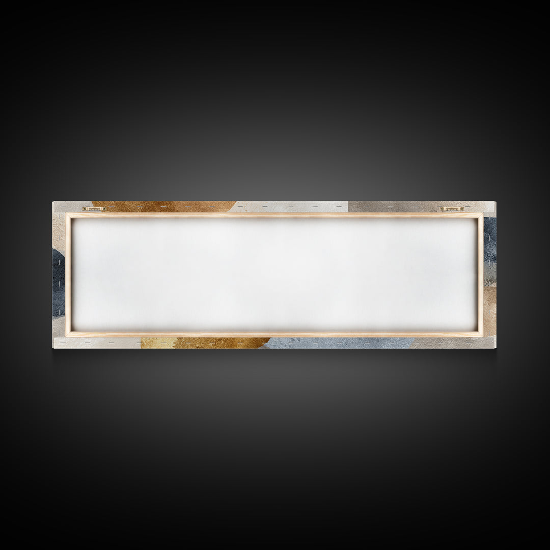 Luxury Neutral Plaster Texture Abstract Framed Canvas Print, Wall Art, Statement Artwork, Living Room Decor, Abstract Art, WAL-3x1-7