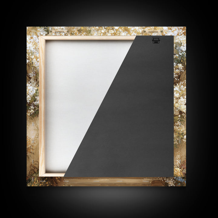 Romantic Garden Arch Covered Framed Canvas Print, Wedding Art, Beach Wedding, Living Room Decor, Romance, Modern Decor, WED-1x1-34