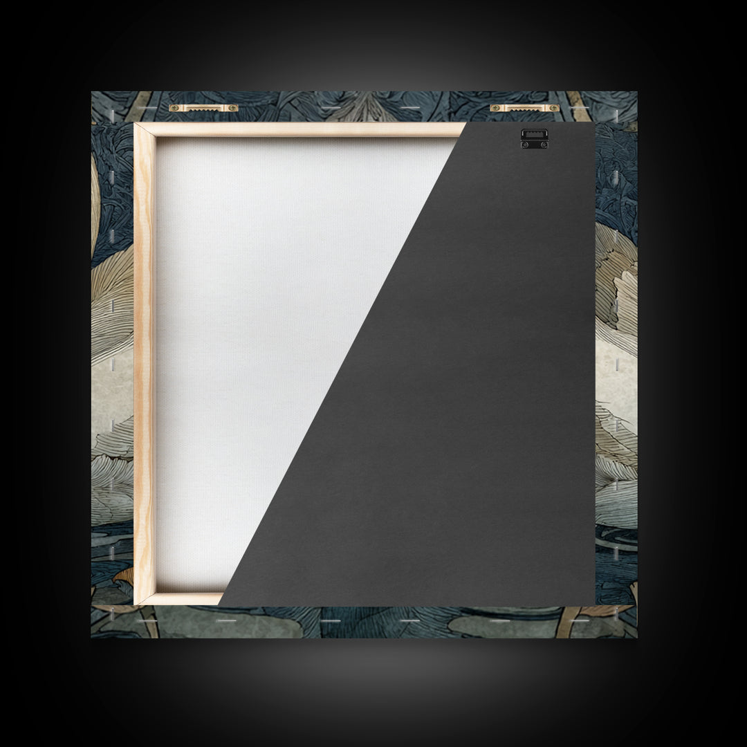 Two Swans Forming a Heart on Dark Framed Canvas Print, Wedding Art, Personalized Art, Living Room Decor, Fine Art, Romance, WED-1x1-74