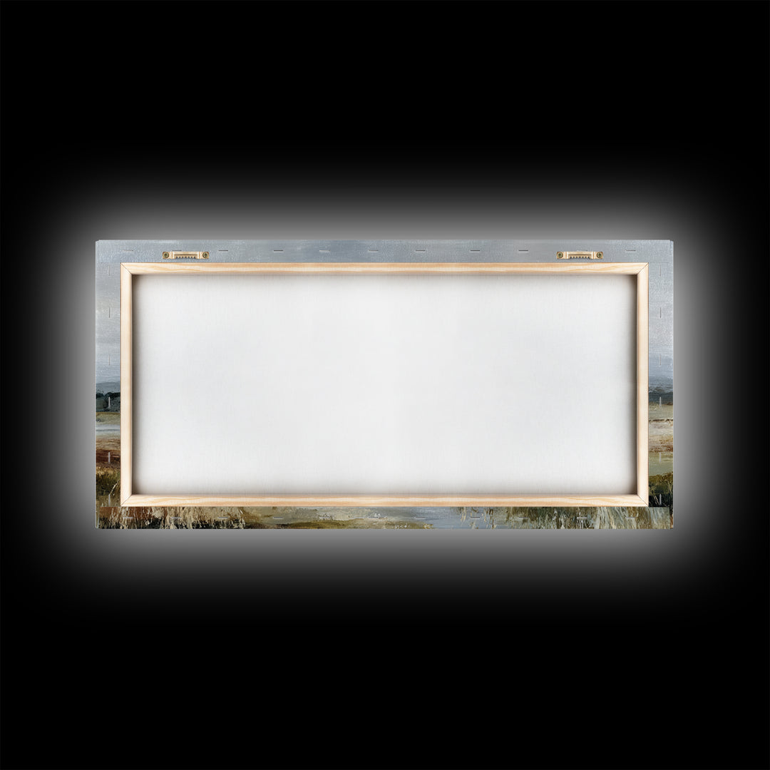 Blush Cloudscape with Dreamy Atmosphere Framed Canvas Print, Wedding Art, Luxury Decor, Living Room Decor, Oil Painting, WED-2x1-35