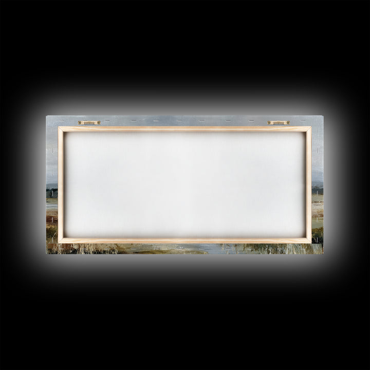 Blush Cloudscape with Dreamy Atmosphere Framed Canvas Print, Wedding Art, Luxury Decor, Living Room Decor, Oil Painting, WED-2x1-35