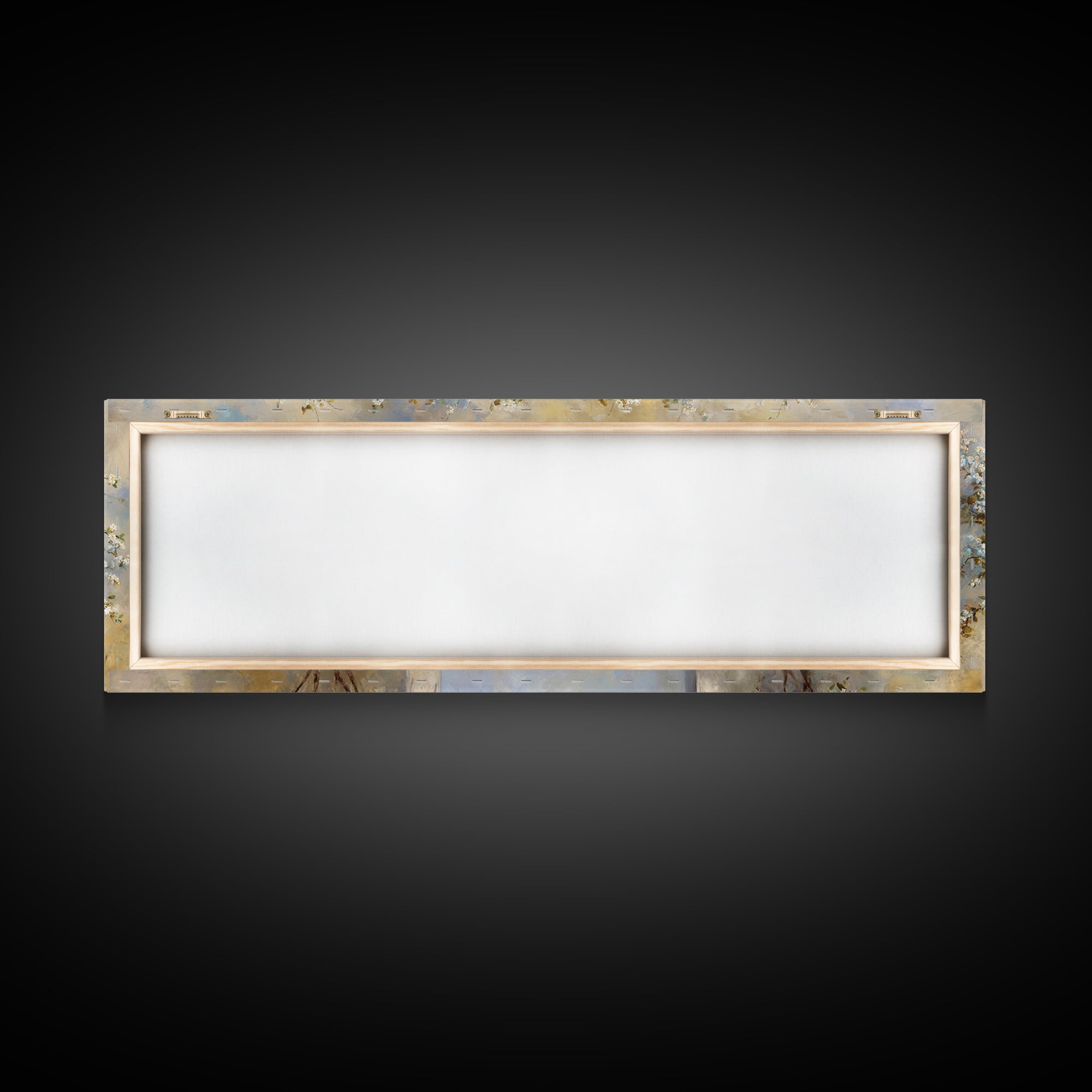 Romantic Garden Arch Covered Canvas Print, Wedding Art, Wedding Guest Book, Living Room Decor, Romance, Rustic Wedding, WED-3x1-50