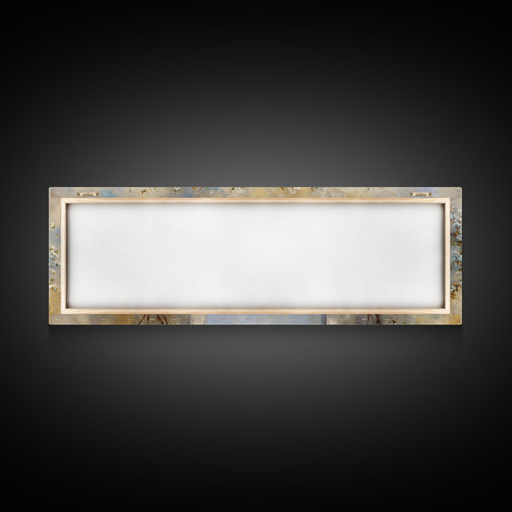 Romantic Garden Arch Covered Canvas Print, Wedding Art, Wedding Guest Book, Living Room Decor, Romance, Rustic Wedding, WED-3x1-50