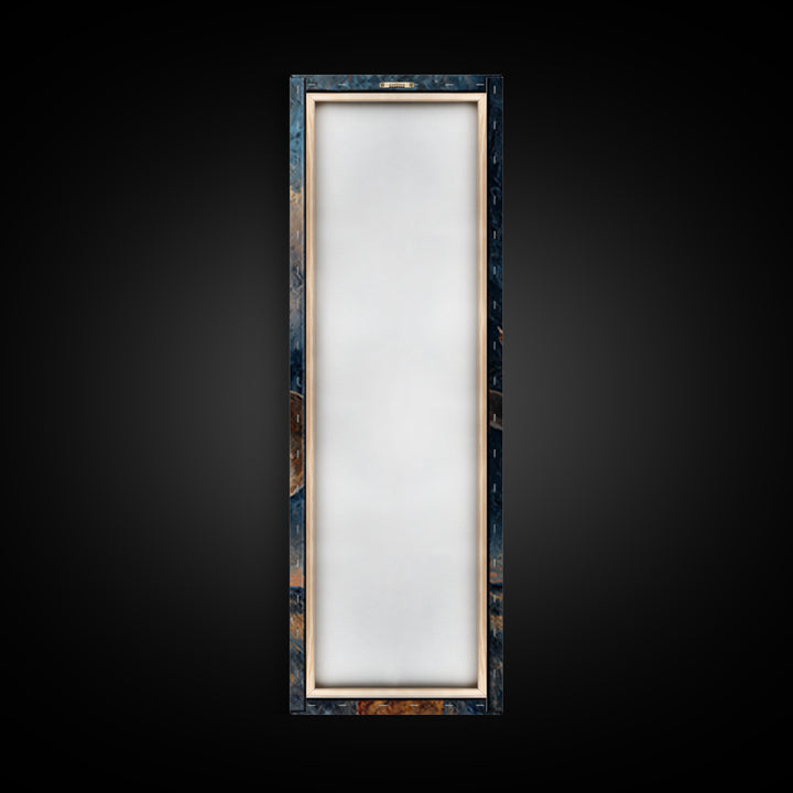 Cowboy Hat with Feathers and Beads Canvas Print, Western Art, Horse Wall Art, Southwestern Decor, Fine Art, Frontier, WES-1x3-10