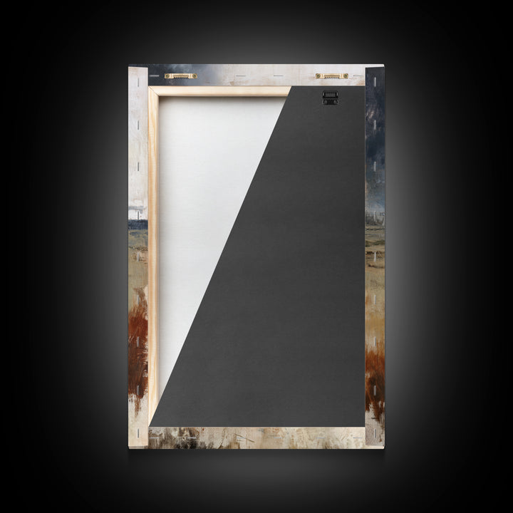 Train Crossing Western Plains Canvas Print, Western Art, Minimalist Wall Art, Southwestern Decor, Fine Art, Frontier, WES-2x3-79