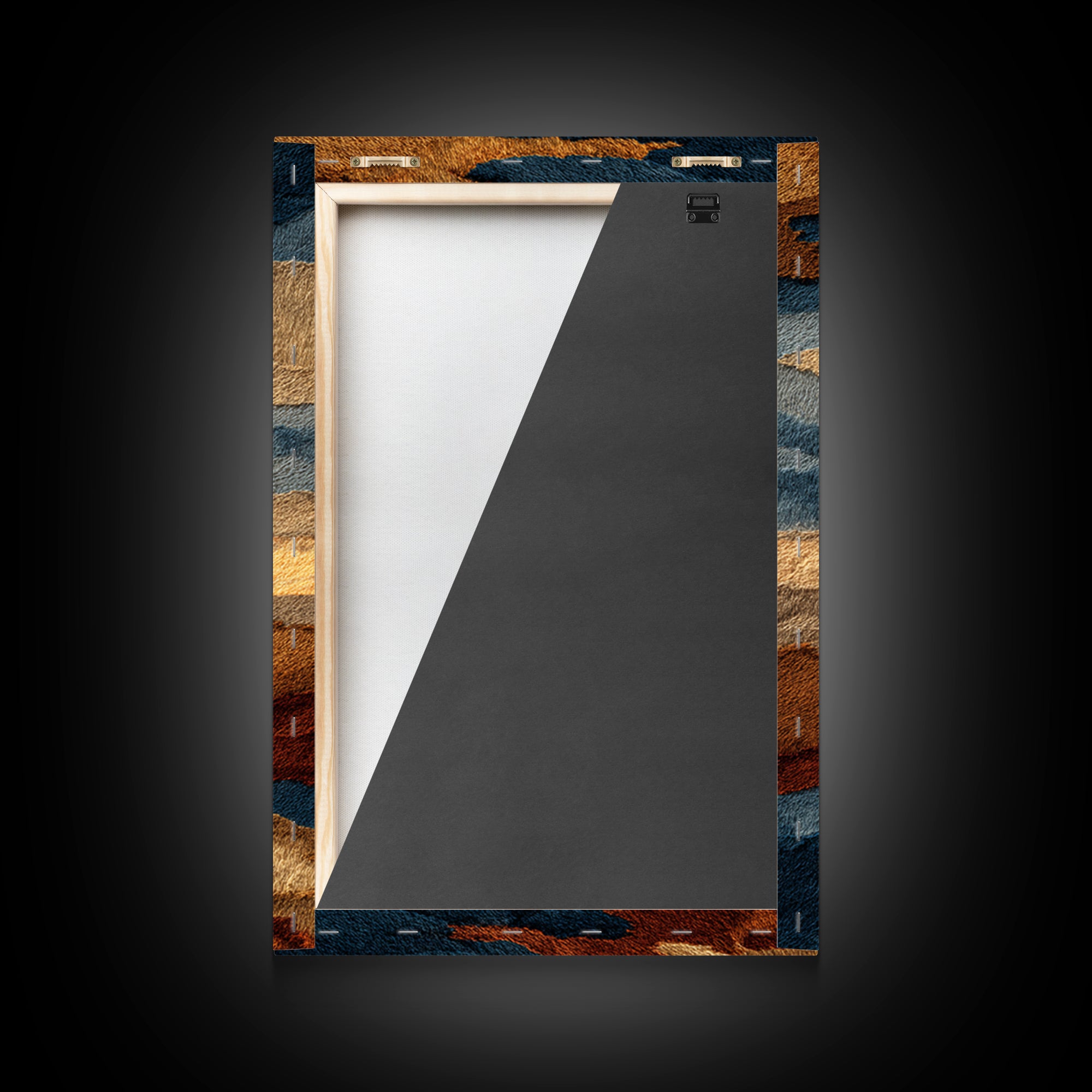 Southwestern Blanket Pattern Framed Canvas Print, Western Art, Digital Download Art, Southwestern Decor, Fine Art, Frontier, WES-2x3-97