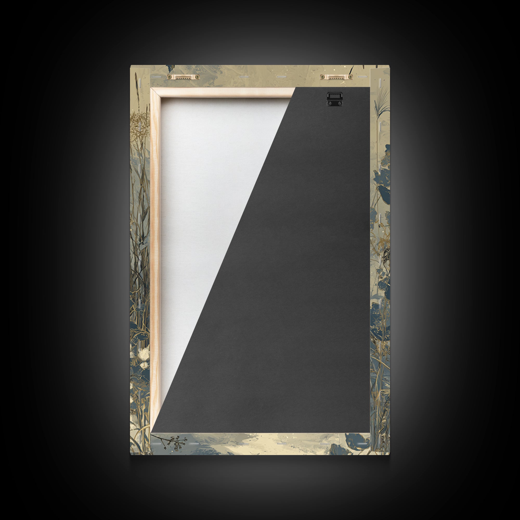 Bird Delivering a Tiny Love Letter Framed Canvas Print, Whimsical Art, Oil Painting, Living Room Decor, Fine Art, Wonder, WHI-2x3-55