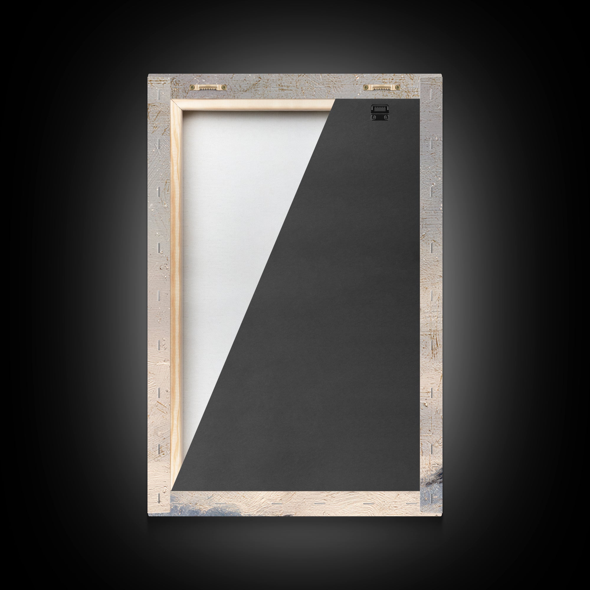Penguin Holding a Lantern Framed Canvas Print, Whimsical Art, Abstract Wall Art, Living Room Decor, Fine Art, Wonder, WHI-2x3-97