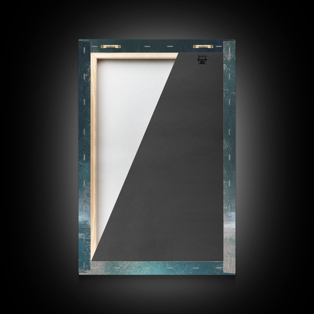 Polar Bear Crossing Blue Ice Canvas Print, Wildlife Art, Art Print, Living Room Decor, Fine Art, Wild, Digital Wall Art, WIL-2x3-23