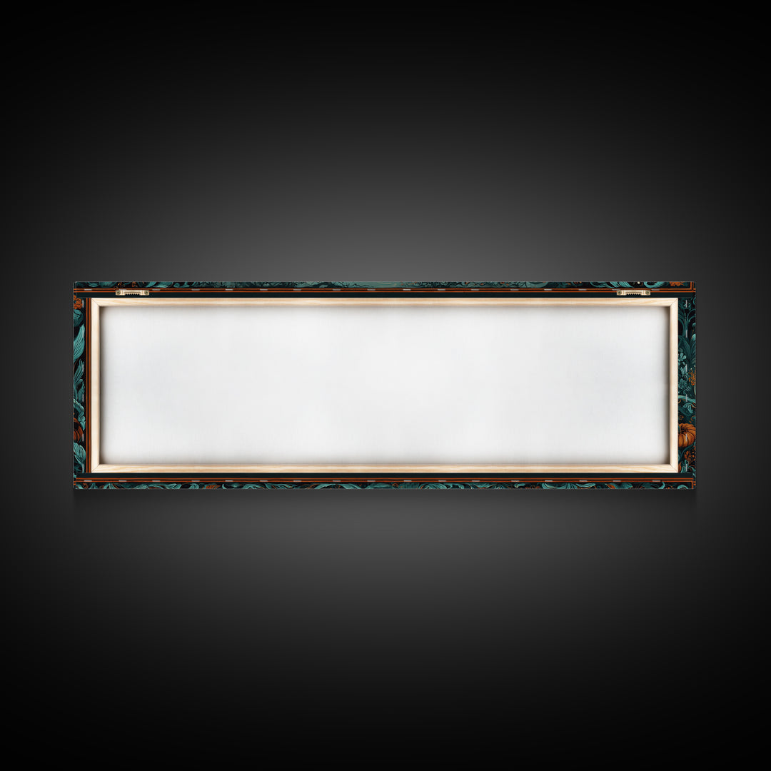 The Floating Coffin Garden - Icon Portrait, Gothic Home Decor, Extra Wide Wall Art, Canvas Print, Halloween Home Decor, Gothic Wall Art