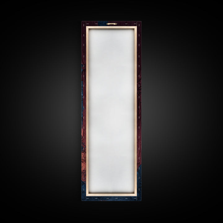 The Velvet Vampire Conservatory - Environmental Panorama, Occult Wall Decor, Tall Narrow Wall Art, Canvas Print, Halloween Home Decor