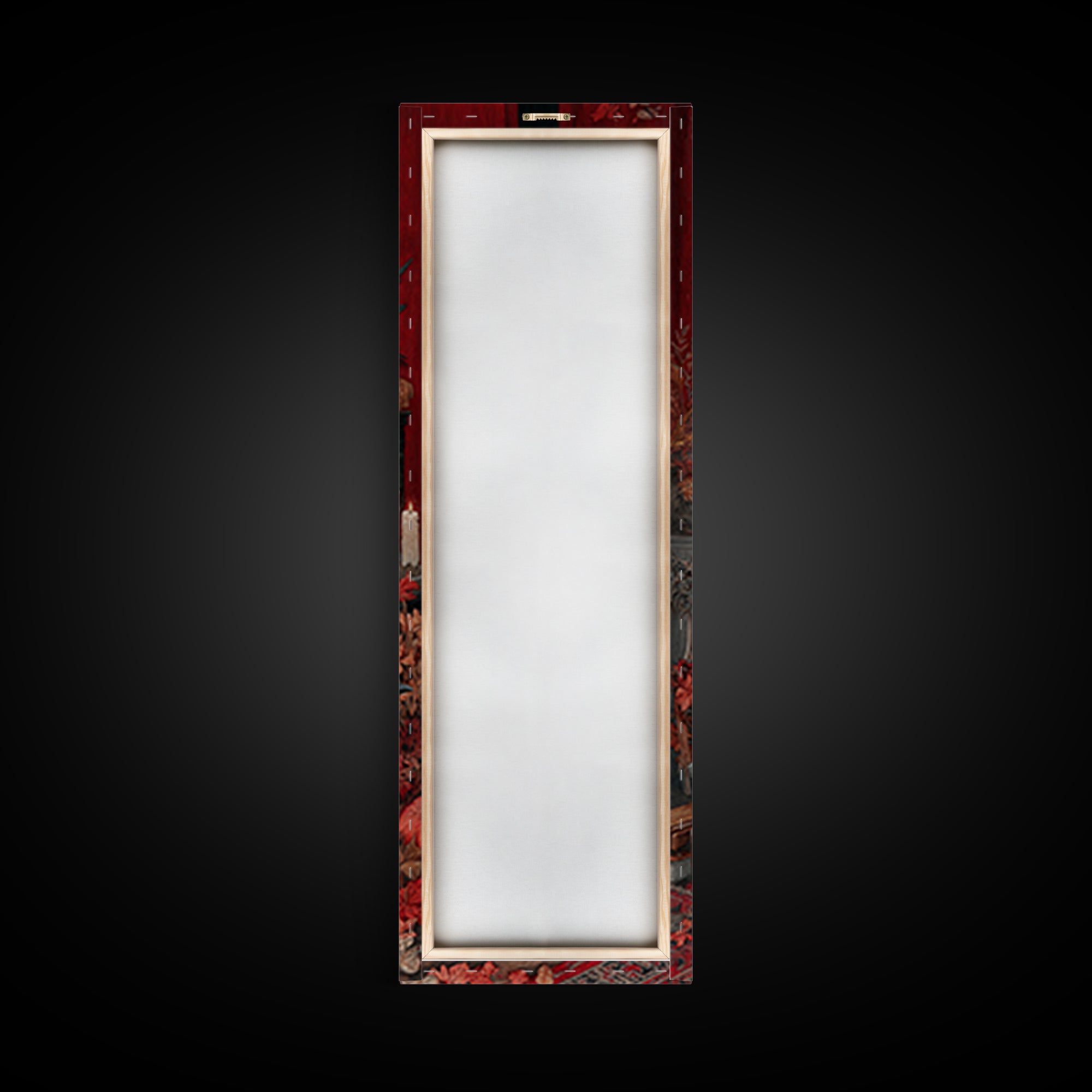 The Velvet Vampire Conservatory - Occult Still Life, Occult Wall Decor, Tall Narrow Wall Art, Canvas Print, Halloween Home Decor