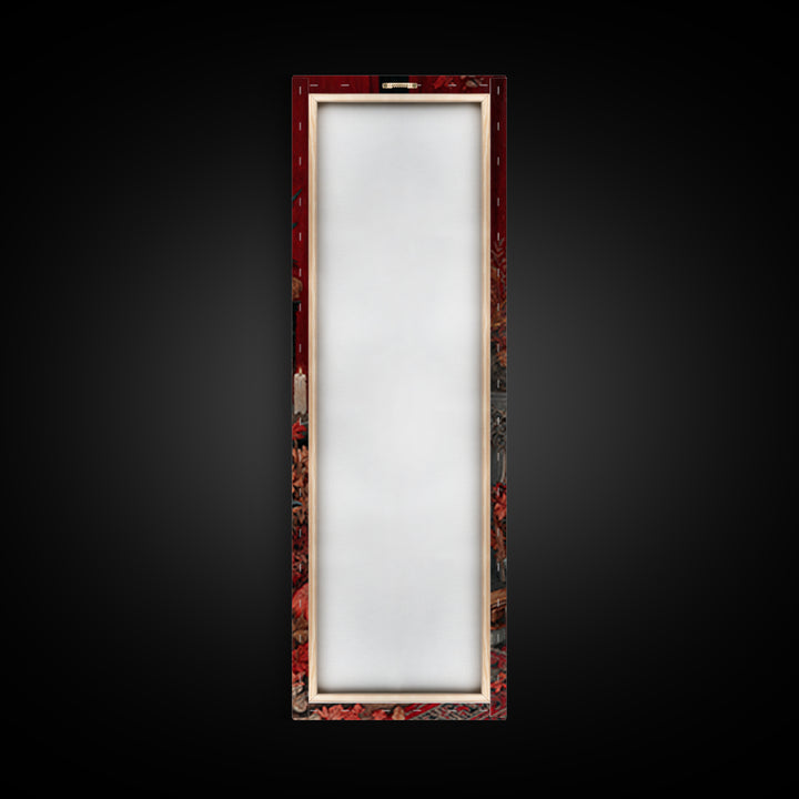 The Velvet Vampire Conservatory - Occult Still Life, Occult Wall Decor, Tall Narrow Wall Art, Canvas Print, Halloween Home Decor