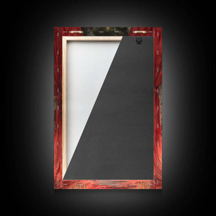 The Velvet Vampire Conservatory - Surreal Celestial Vision, Dark Fantasy Wall Art, Vertical Wall Art, Canvas Print, Halloween Home Decor