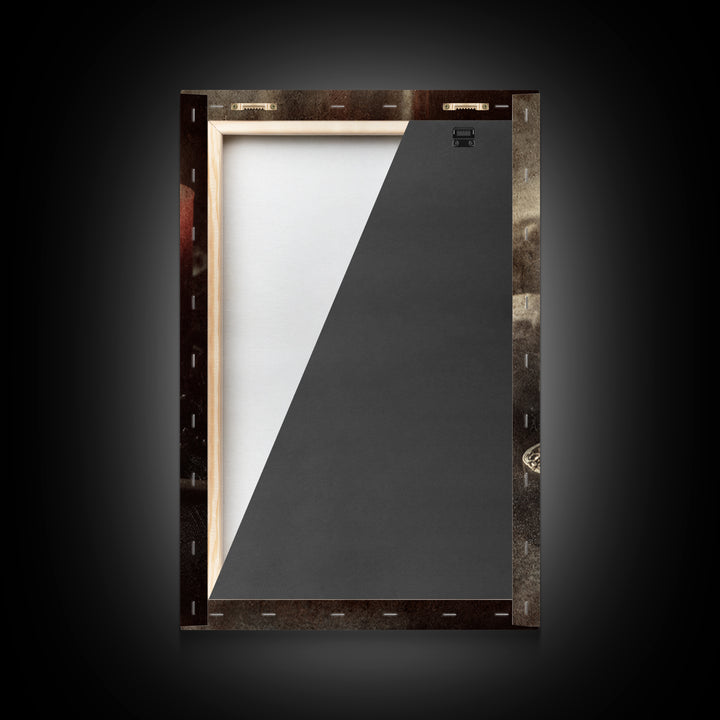 The Bone Key Still Life - Icon Portrait, Occult Wall Decor, Vertical Wall Art, Canvas Print, Halloween Home Decor, Gothic Wall Art