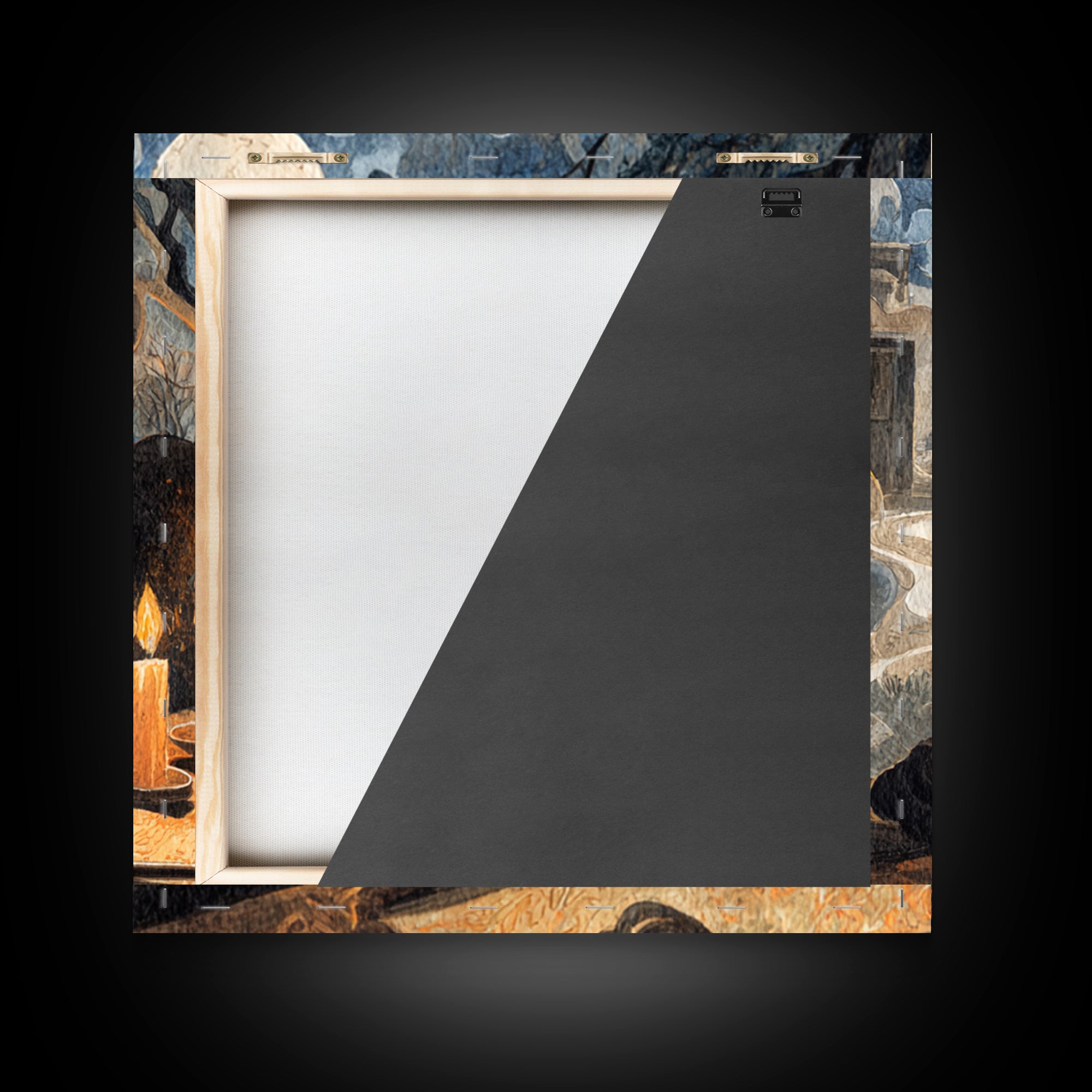The Bone Key Still Life - Environmental Panorama, Gothic Home Decor, Square Wall Art, Canvas Print, Halloween Home Decor, Gothic Wall Art