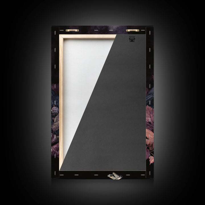 The Bone Key Still Life - Occult Still Life, Spooky Wall Decor, Vertical Wall Art, Framed Canvas Print, Halloween Home Decor