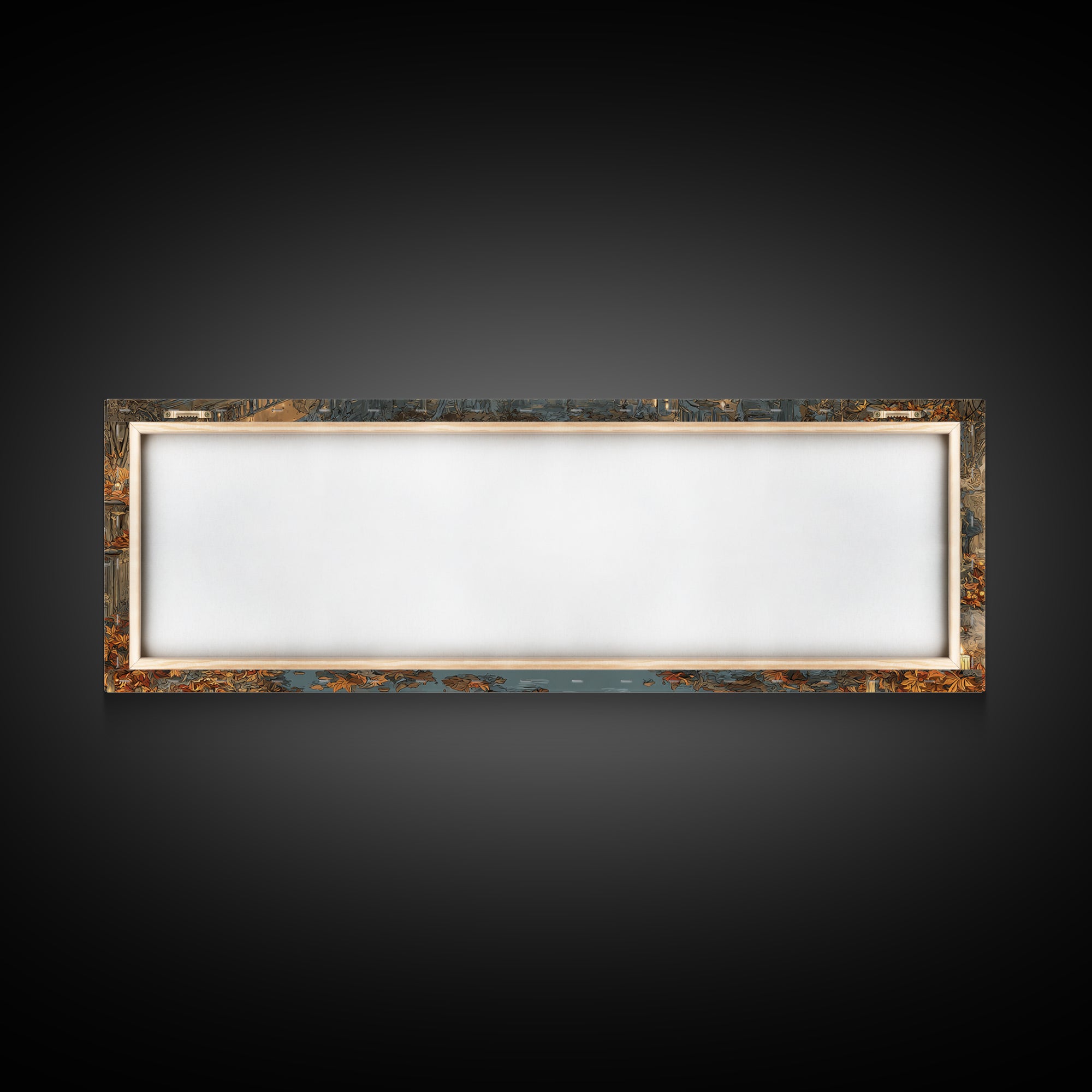 The Raven-Masked Ballroom - Environmental Panorama, Gothic Home Decor, Extra Wide Wall Art, Canvas Print, Halloween Home Decor