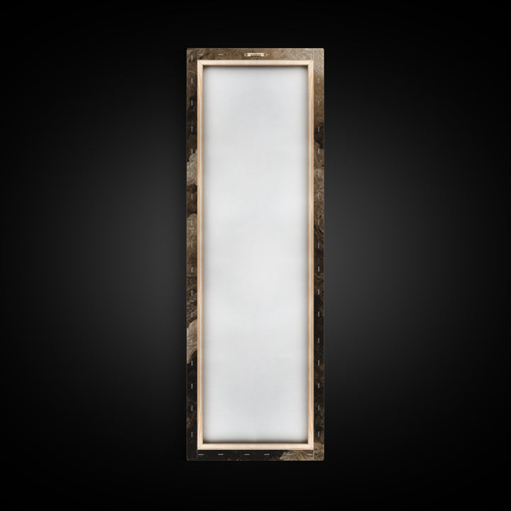 The Candle Smoke Dragon - Environmental Panorama, Macabre Halloween Art, Tall Narrow Wall Art, Framed Canvas Print, Halloween Home Decor
