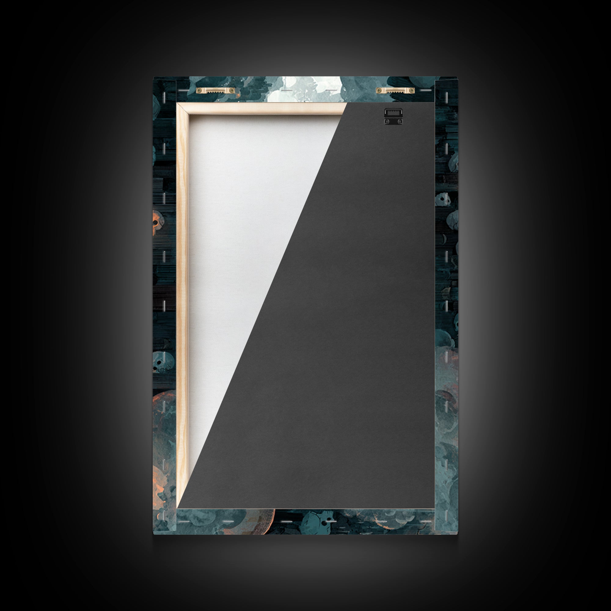 The Catacomb Library - Icon Portrait, Gothic Home Decor, Vertical Wall Art, Canvas Print, Halloween Home Decor, Gothic Wall Art