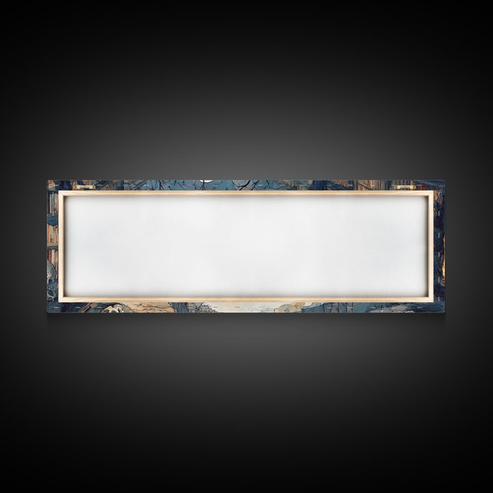 The Catacomb Library - Environmental Panorama, Occult Wall Decor, Extra Wide Wall Art, Canvas Print, Halloween Home Decor, Gothic Wall Art