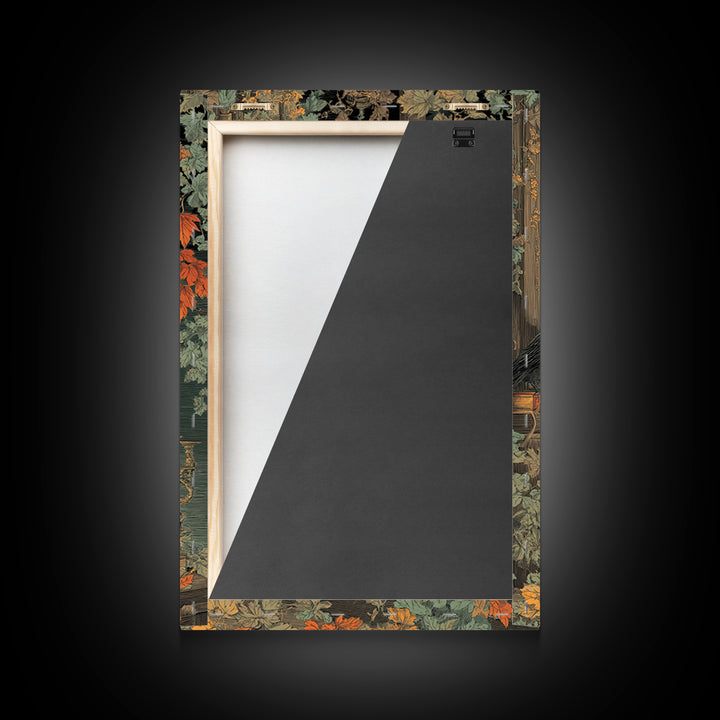 The Catacomb Library - Occult Still Life, Dark Fantasy Wall Art, Vertical Wall Art, Canvas Print, Halloween Home Decor, Gothic Wall Art