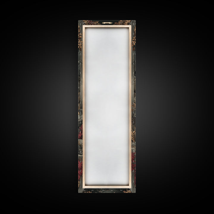 The Harvest Moon Tarot Reader - Environmental Panorama, Dark Fantasy Wall Art, Tall Narrow Wall Art, Canvas Print, Halloween Home Decor