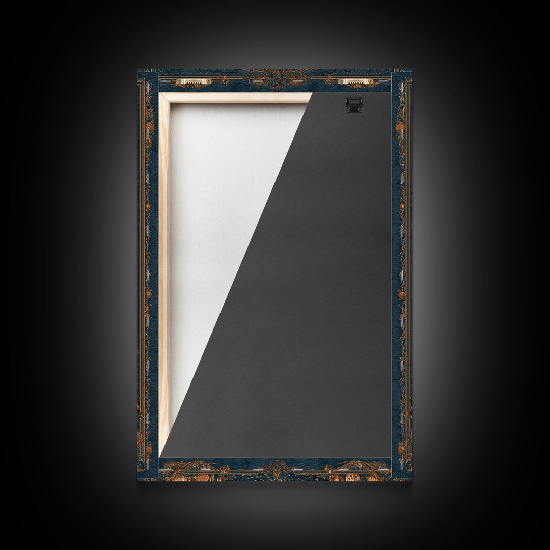 The Spider Queen Parlor - Icon Portrait, Occult Wall Decor, Vertical Wall Art, Canvas Print, Halloween Home Decor, Gothic Wall Art