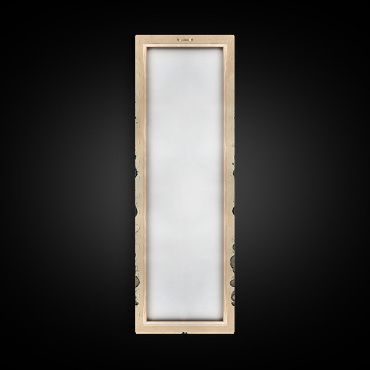 The Monster In The Mirror Cabinet - Icon Portrait, Gothic Home Decor, Tall Narrow Wall Art, Canvas Print, Halloween Home Decor