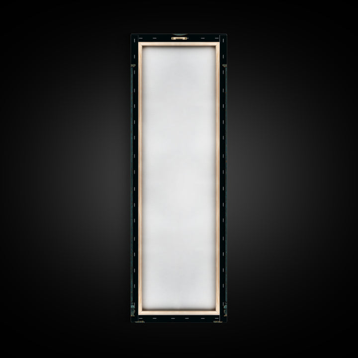 The Monster In The Mirror Cabinet - Environmental Panorama, Halloween Wall Art, Tall Narrow Wall Art, Framed Canvas Print, Gothic Wall Art