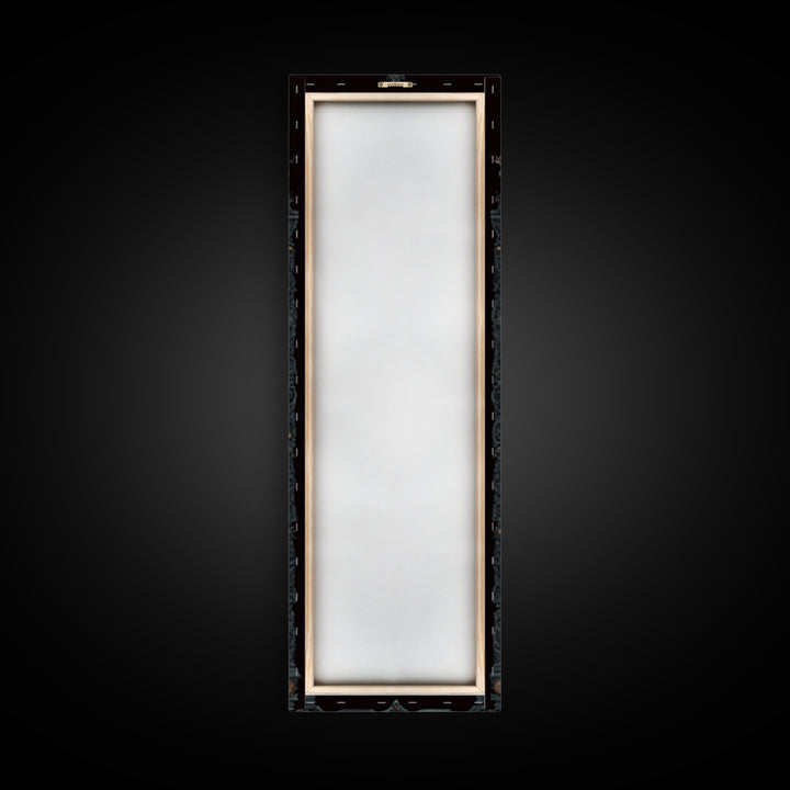 The Monster In The Mirror Cabinet - Surreal Celestial Vision, Dark Fantasy Wall Art, Tall Narrow Wall Art, Canvas Print, Gothic Wall Art