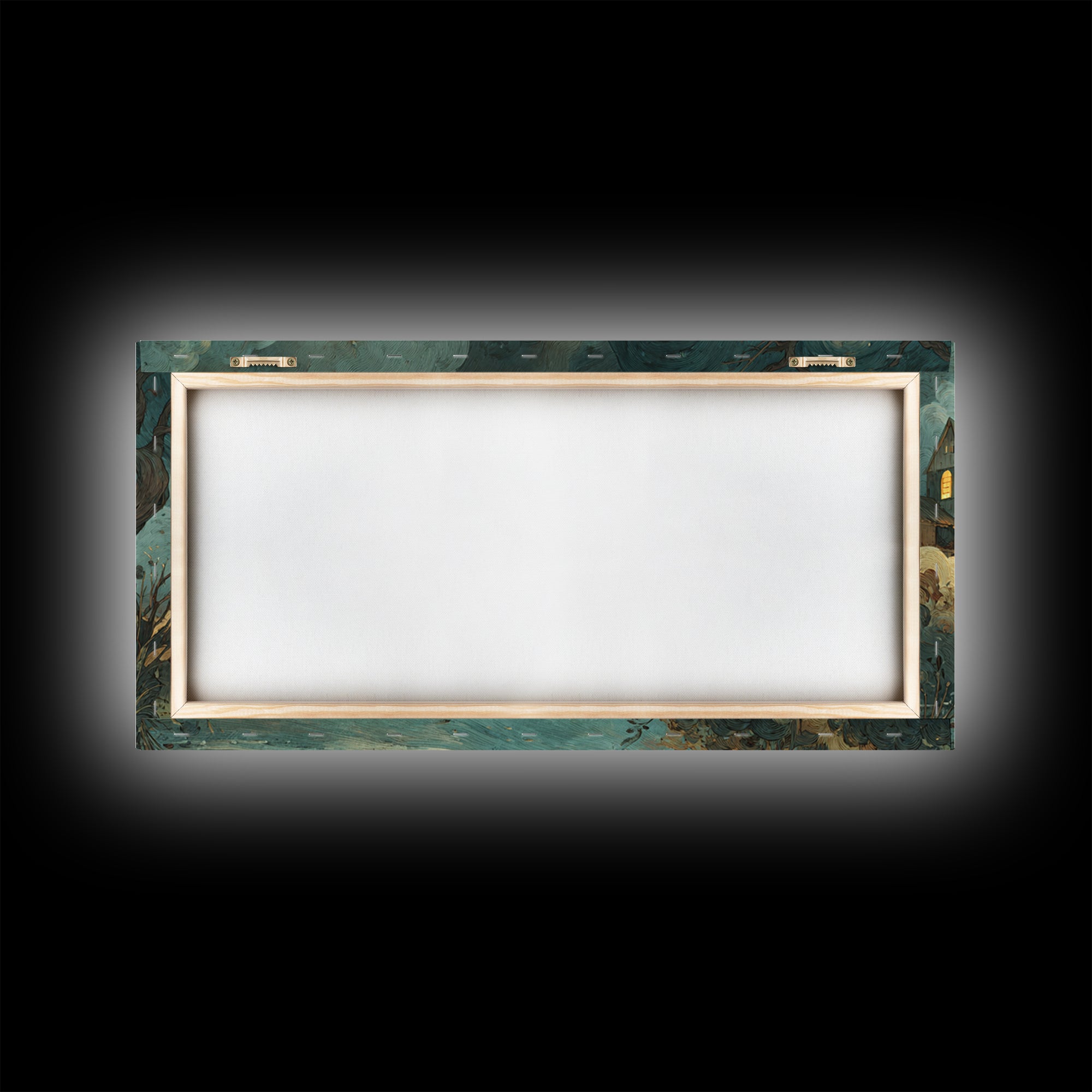 The Mapmaker Of Impossible Shores, Spooky Wall Decor, Wide Panoramic Art, Canvas Print, Halloween Home Decor, Gothic Wall Art