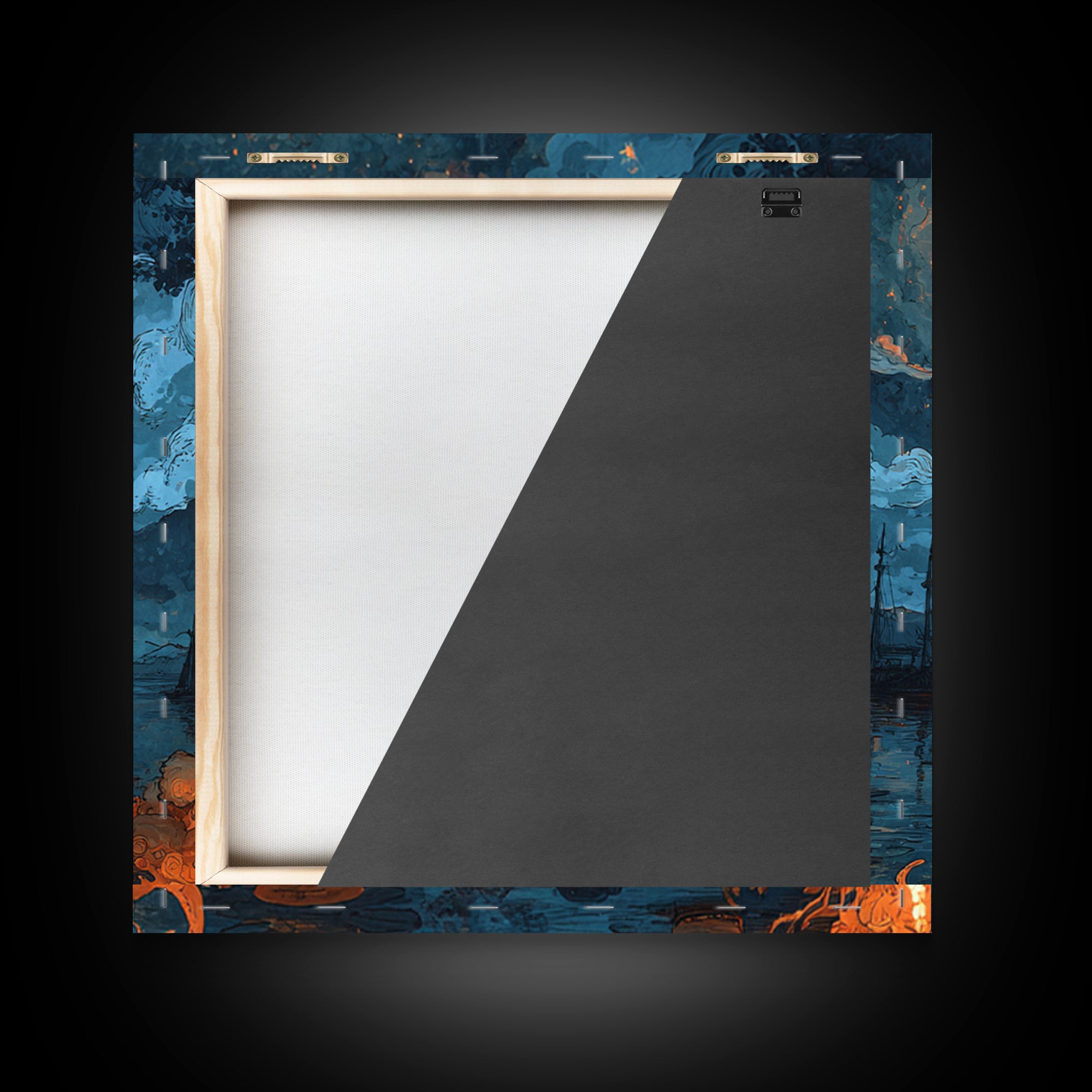 The Oracle Of The Glass Depths, Spooky Wall Decor, Square Wall Art, Canvas Print, Halloween Home Decor, Gothic Wall Art, Halloween Decor