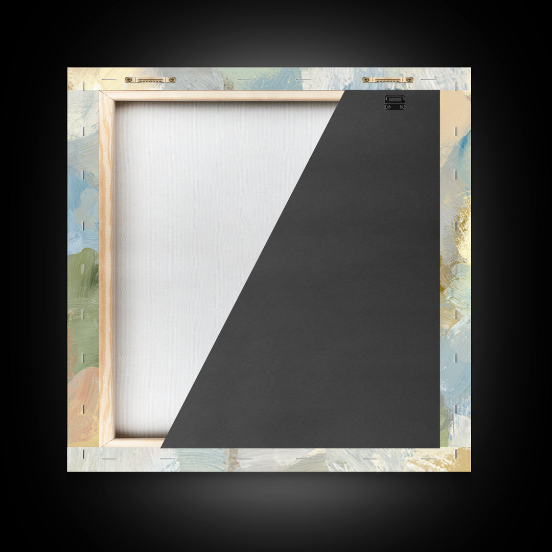 Pastel Rainbow Shapes for Pediatric Spaces Canvas Print, Waiting Room Art, Office Wall Decor, Waiting Room Decor, Abstract Art, WRA-1x1-18