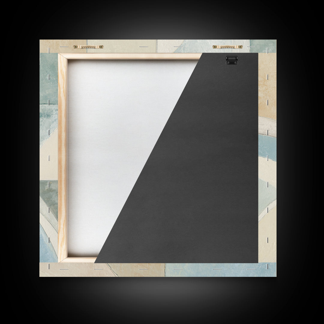 Modern Neutral Arch Abstraction Framed Canvas Print, Waiting Room Art, Therapy Office Decor, Waiting Room Decor, Fine Art, Calm, WRA-1x1-21