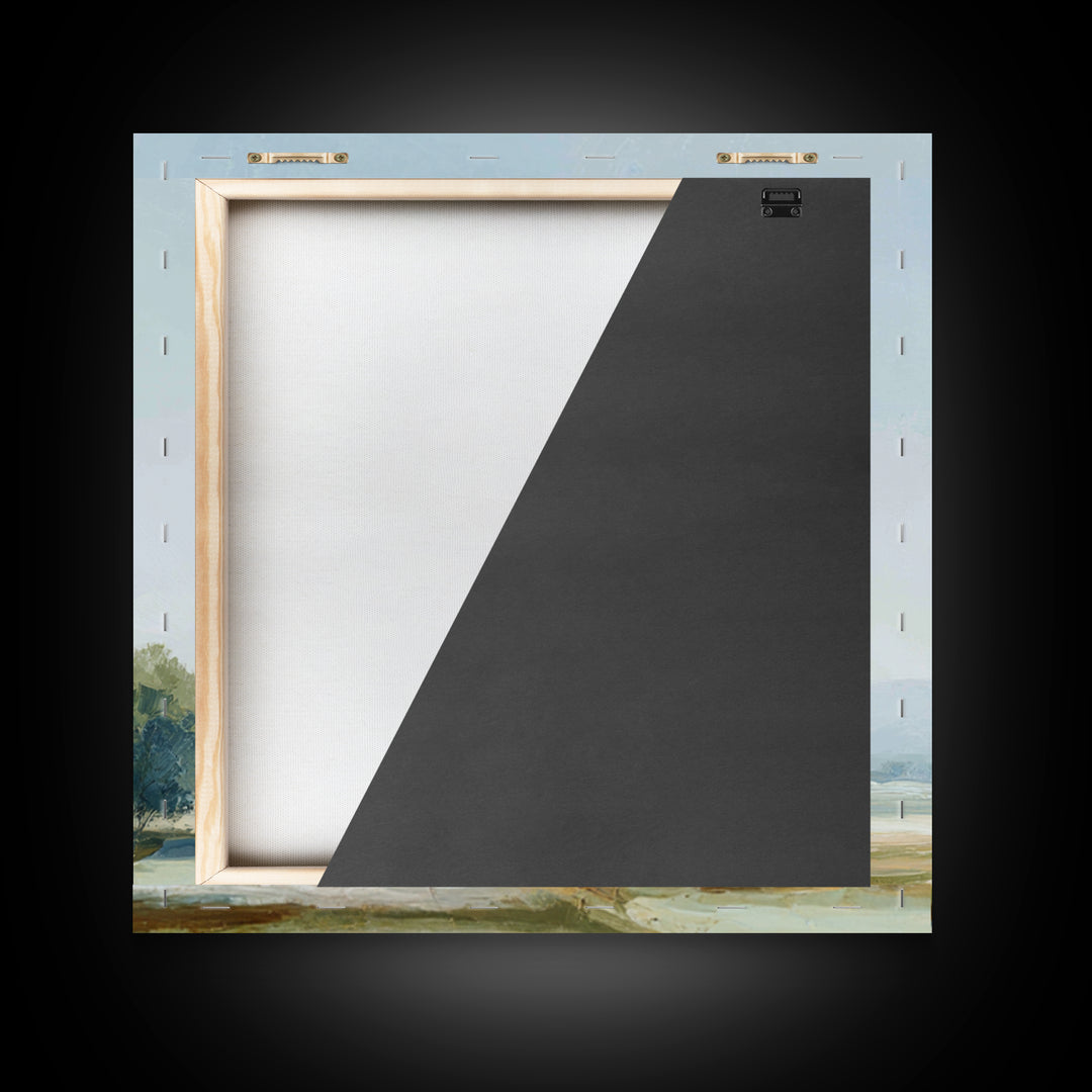 Open Field with Distant Tree Canvas Print, Waiting Room Art, Printable Art, Waiting Room Decor, Calm, Digital Art Print, WRA-1x1-23