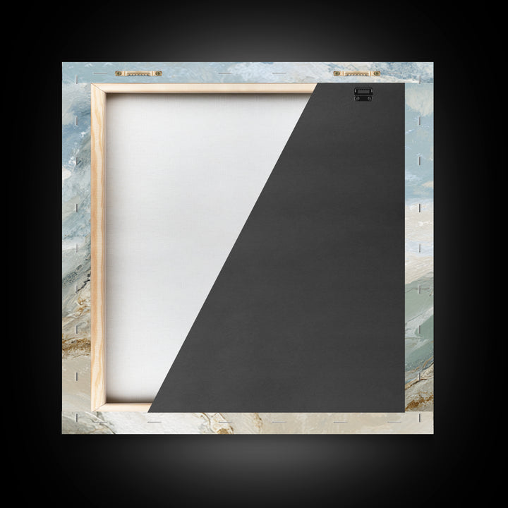 Light Marble Texture Abstract Framed Canvas Print, Waiting Room Art, Dog Wall Art, Waiting Room Decor, Abstract Art, Calm, WRA-1x1-24