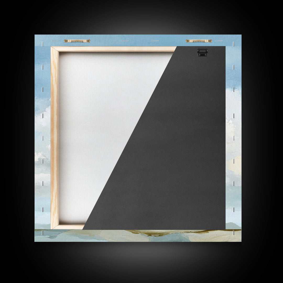 Calming Landscape with Open Sky and Gentle Canvas Print, Waiting Room Art, Modern Decor, Waiting Room Decor, Fine Art, Calm, WRA-1x1-25
