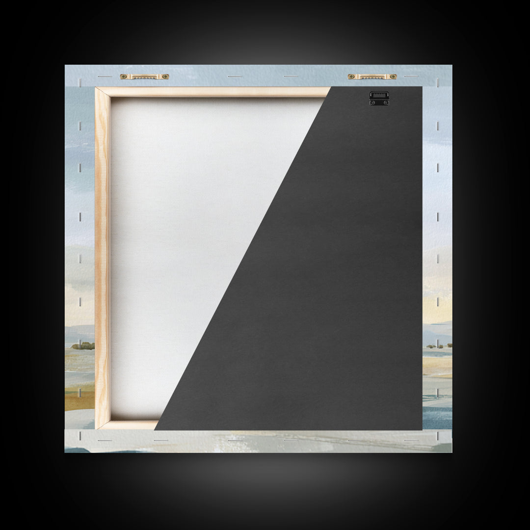 Warm Desert Sunrise Framed Canvas Print, Waiting Room Art, Photography Print, Waiting Room Decor, Calm, Minimalist Decor, WRA-1x1-37