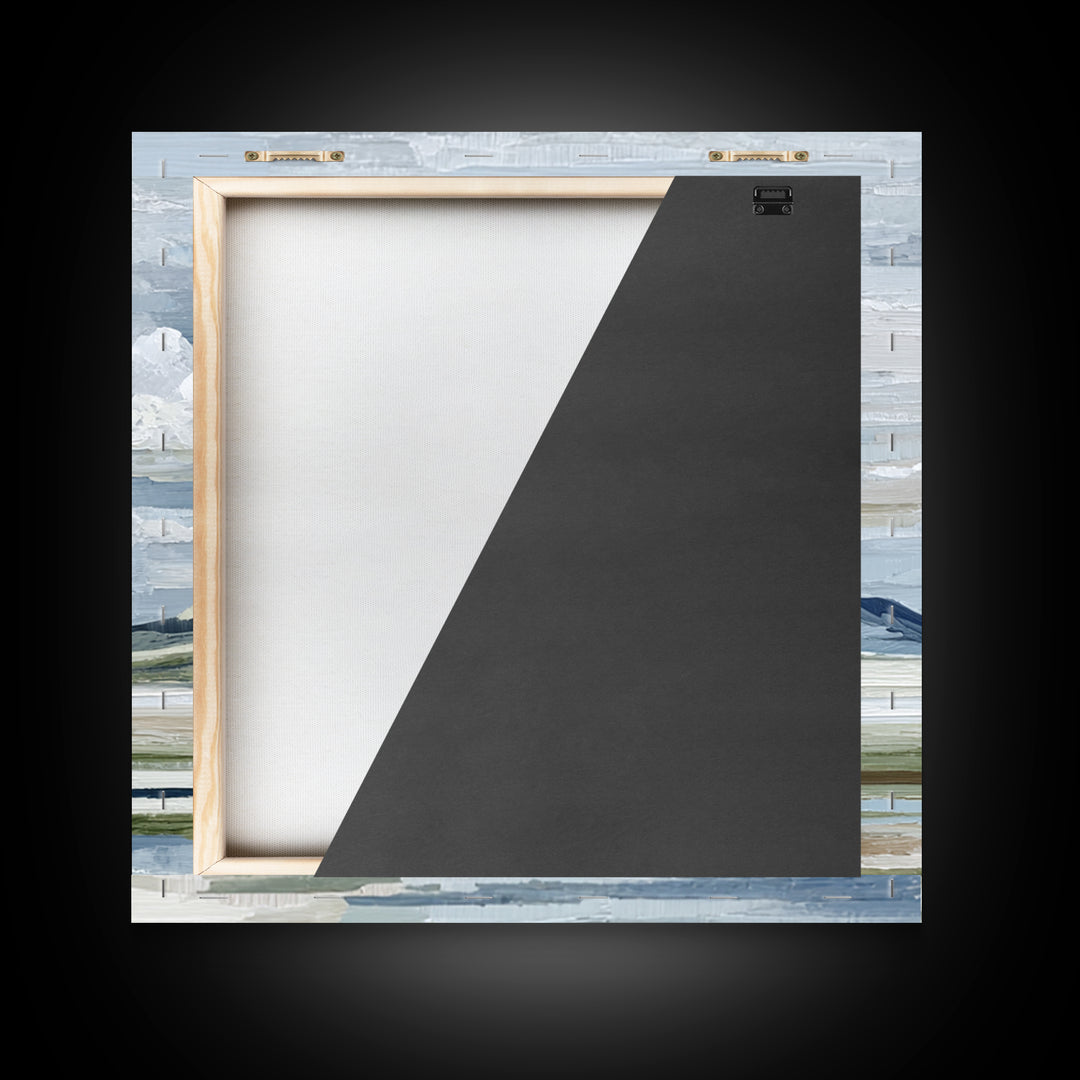 Calming Landscape with Open Sky and Gentle Canvas Print, Waiting Room Art, Modern Decor, Waiting Room Decor, Fine Art, Calm, WRA-1x1-49