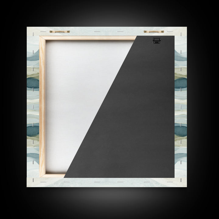 Soft Abstract Waves Framed Canvas Print, Waiting Room Art, Photography Print, Waiting Room Decor, Abstract Art, Calm, WRA-1x1-74