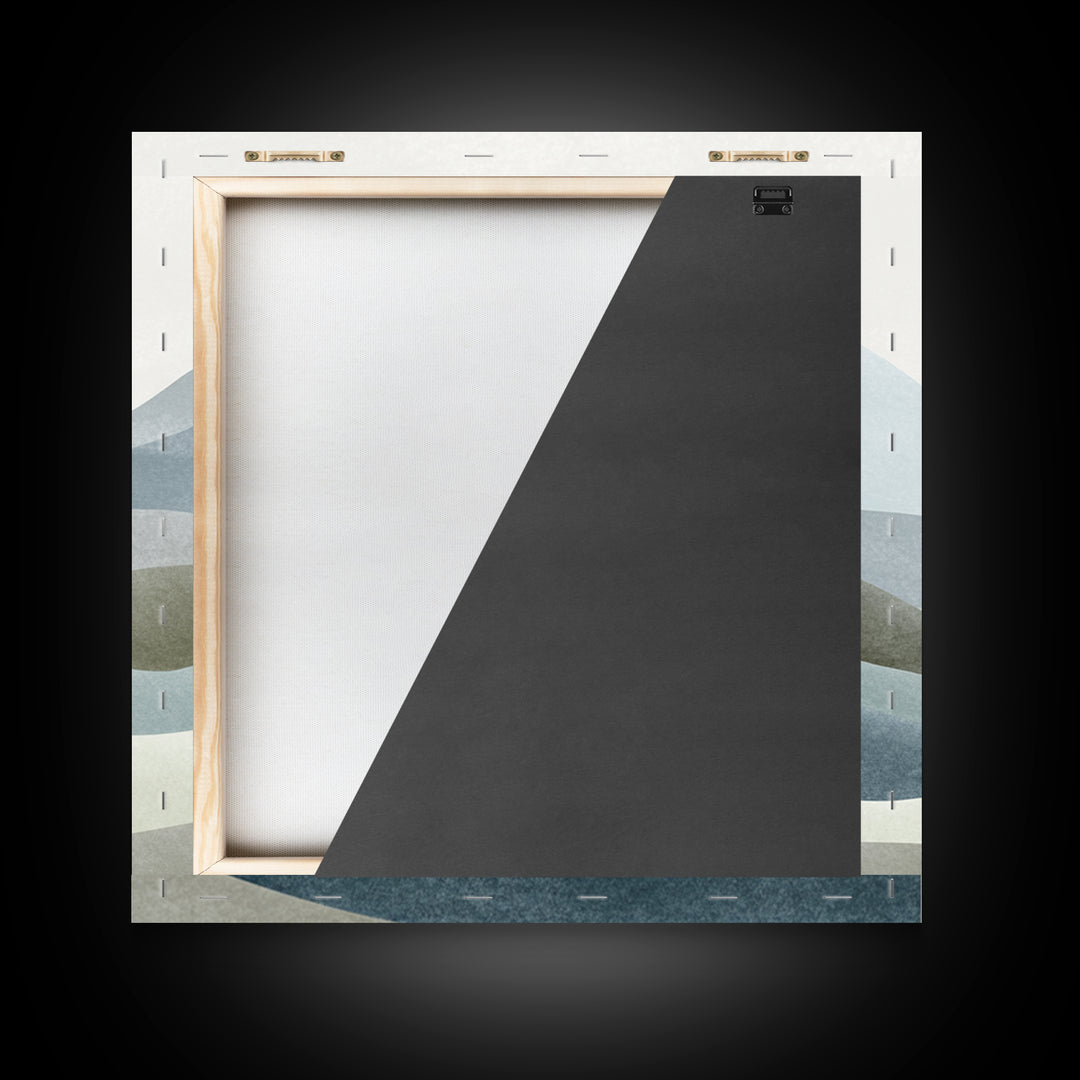 Simple Mountain Layers Canvas Print, Waiting Room Art, Modern Decor, Waiting Room Decor, Oil Painting, Calm, Home Decor, WRA-1x1-86