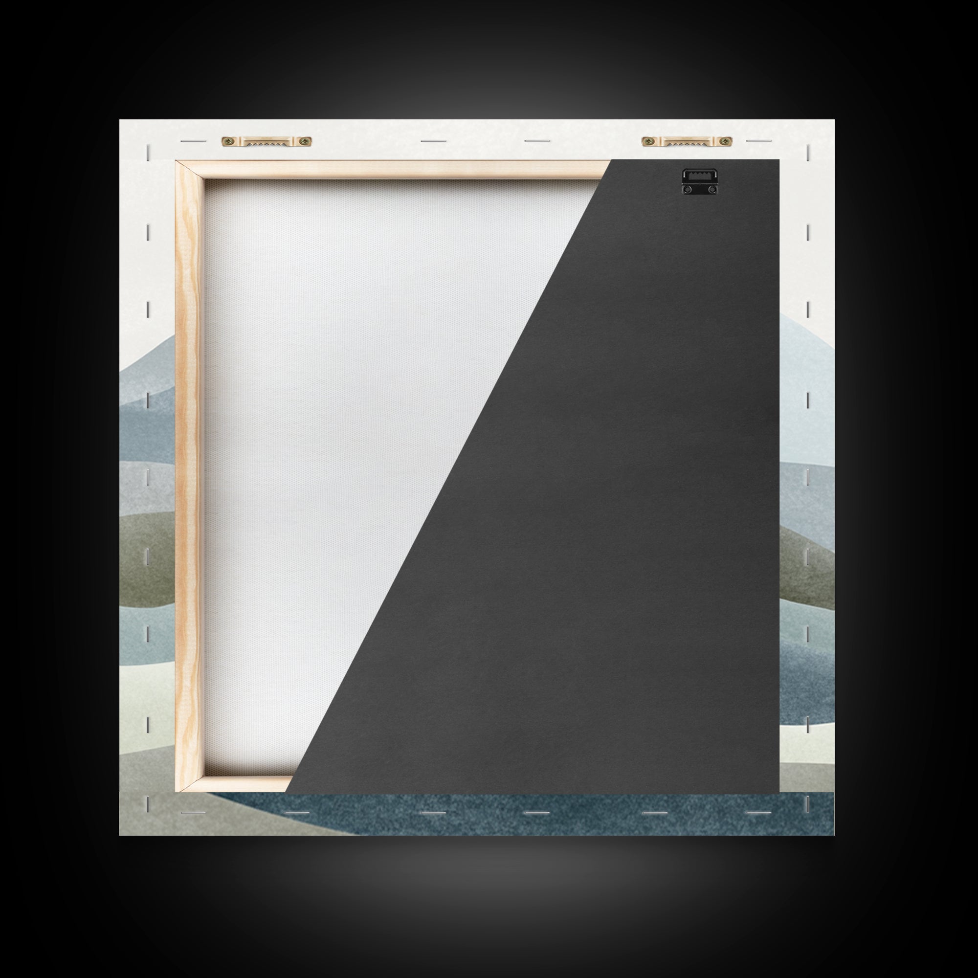 Simple Mountain Layers Canvas Print, Waiting Room Art, Modern Decor, Waiting Room Decor, Oil Painting, Calm, Home Decor, WRA-1x1-86
